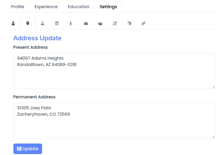 Address Update