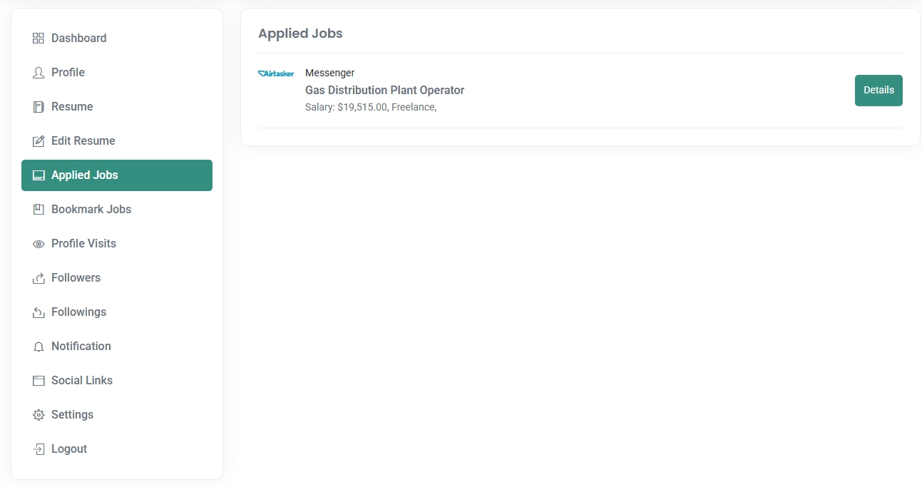 Applied Jobs