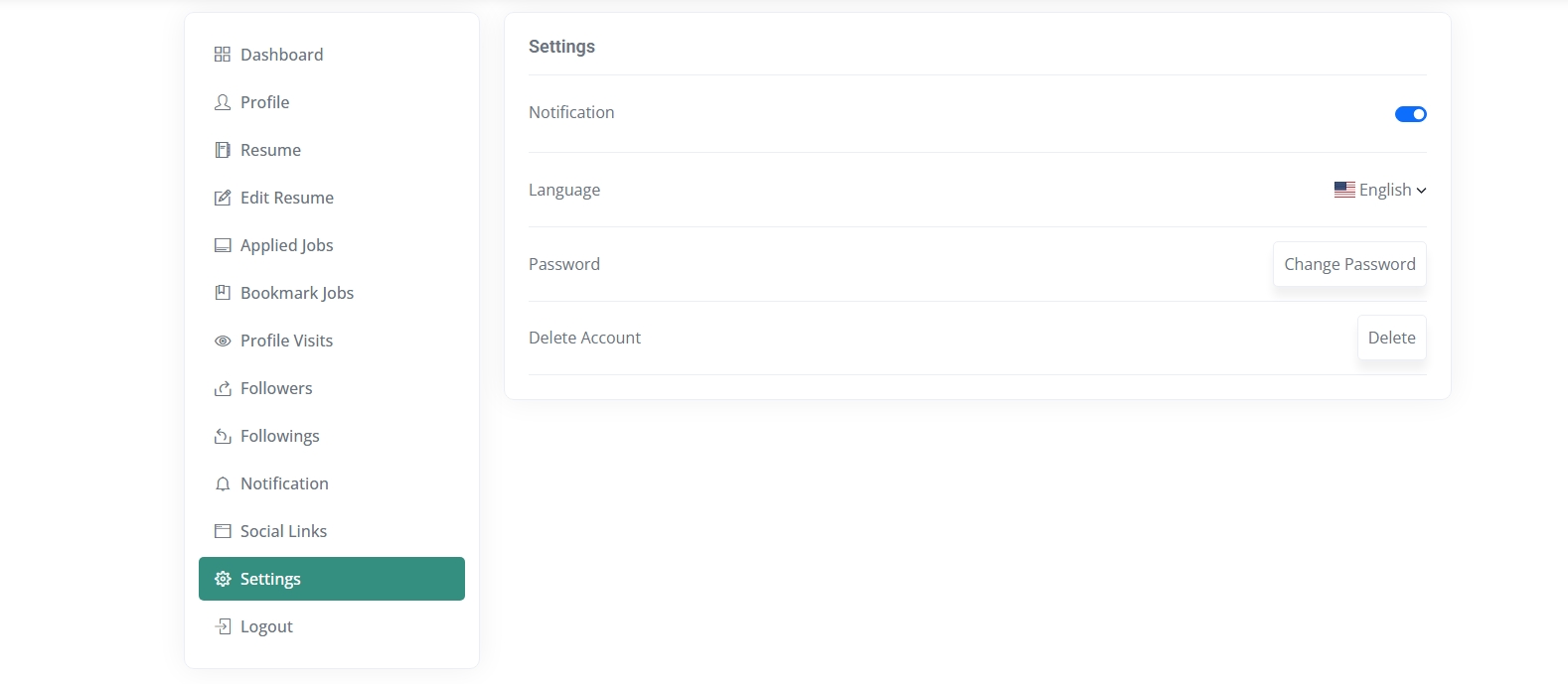 Settings Screenshot