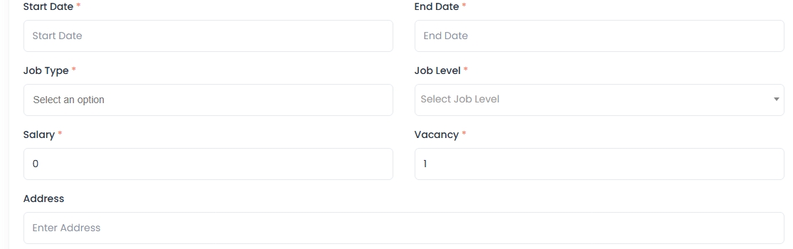 Jobs Create Meta and Description