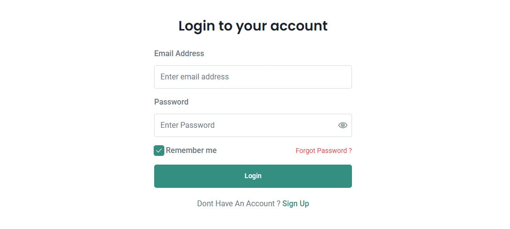 Login Interface